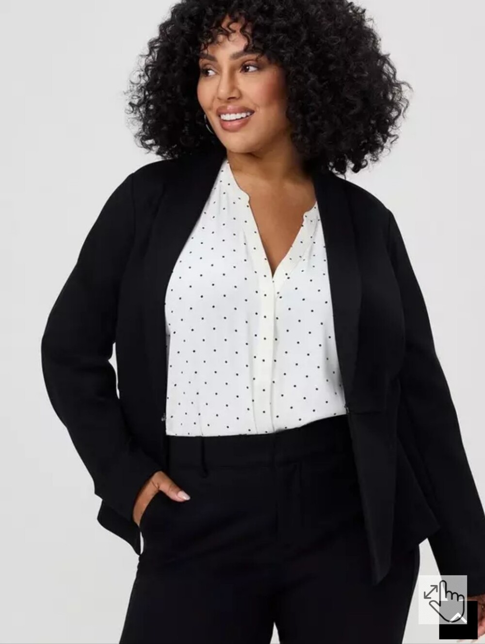 Torrid Studio Luxe Ponte Peplum Blazer